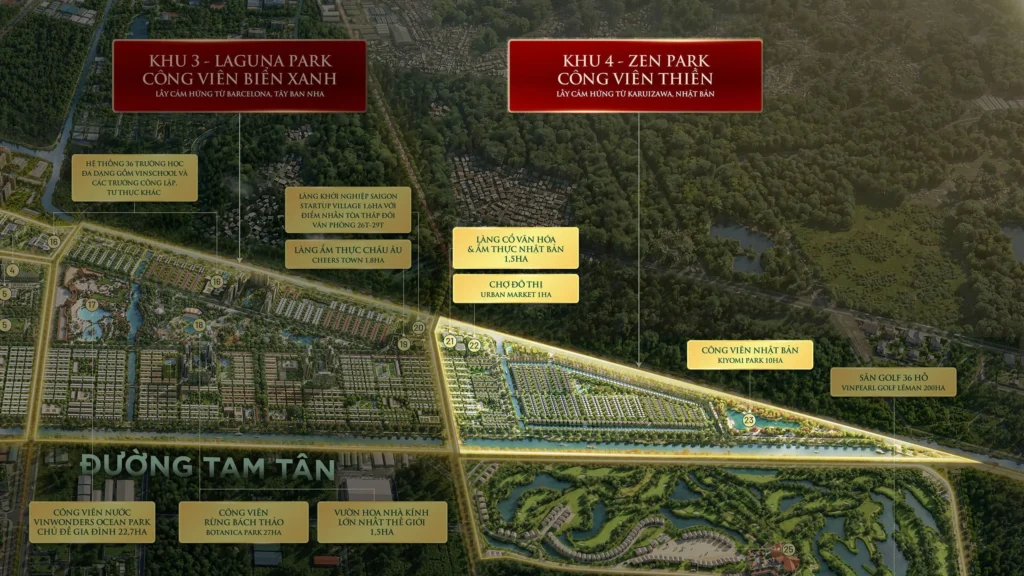 Sơ đồ các phân khu Vinhomes Saigon Park: So sánh đánh giá bán và tiện ích phân khu Vinhomes Hóc Môn 5 mặt bằng phân khu zen park vinhomes saigon park hóc môn