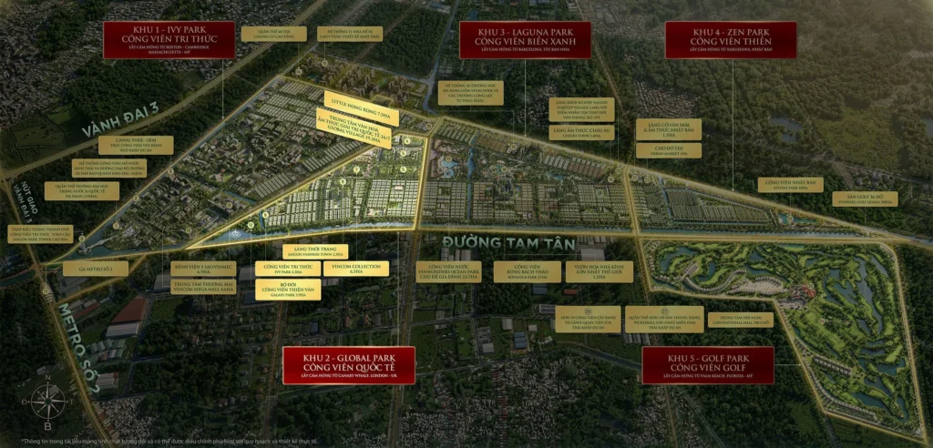 Sơ đồ các phân khu Vinhomes Saigon Park: So sánh đánh giá bán và tiện ích phân khu Vinhomes Hóc Môn 4 phân khu global park vinhomes saigon park