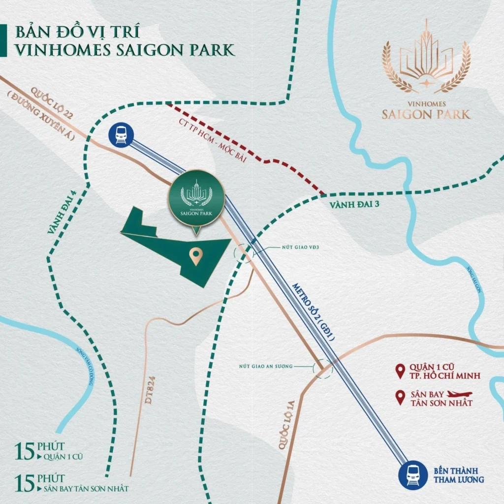 Phân khu Zen Park Vinhomes Saigon Park 4 vị trí của vinhomes saigon park tại xã xuân thới thượng hóc môn tphcm